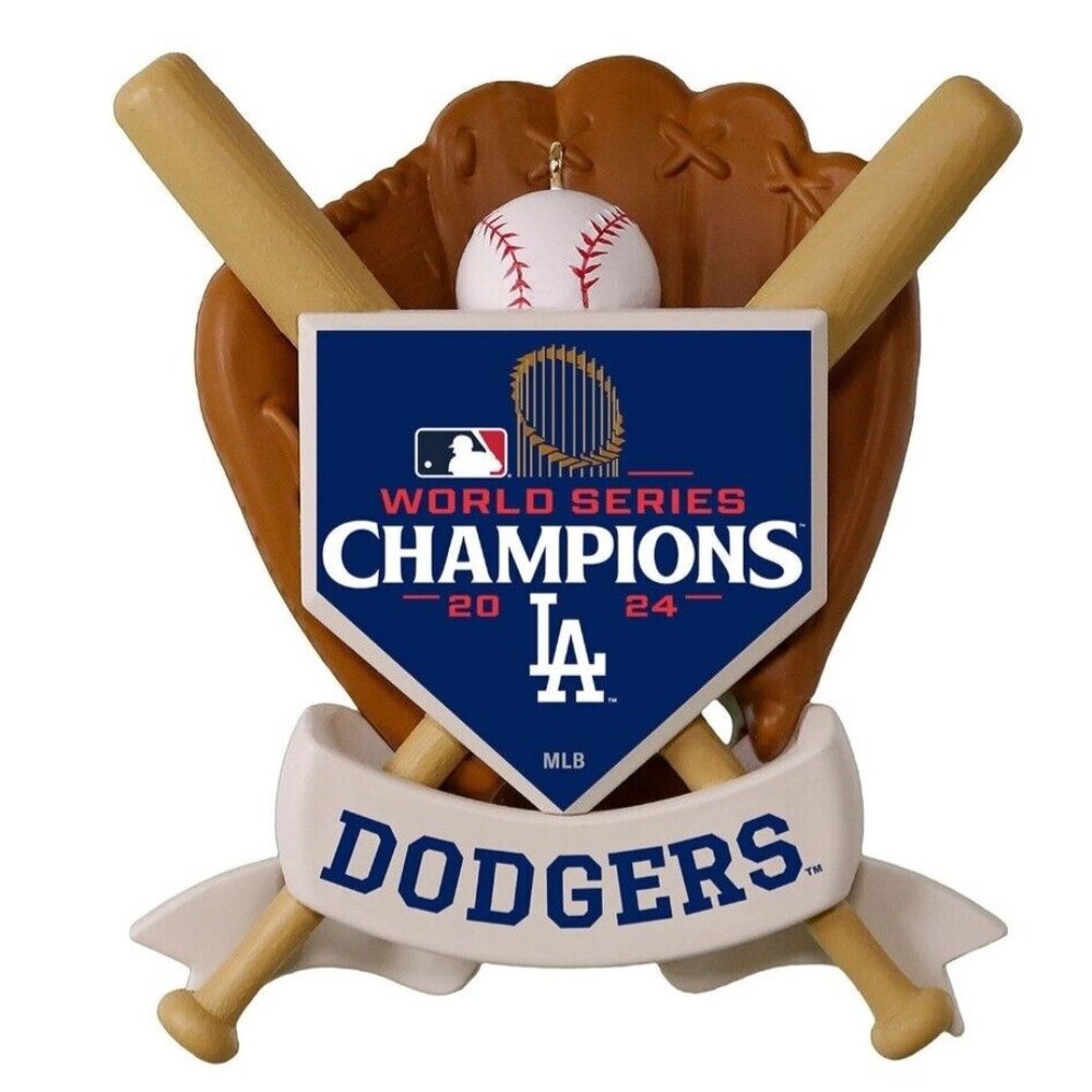 2024 World Series Champions Los Angeles Dodgers Hallmark Keepsake Ornament - Picture 3 of 9